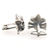 Interesting Skull Enamel Dropping Glue Cufflinks