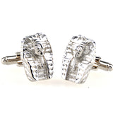 Interesting Skull Plain Colour Metal Cufflinks