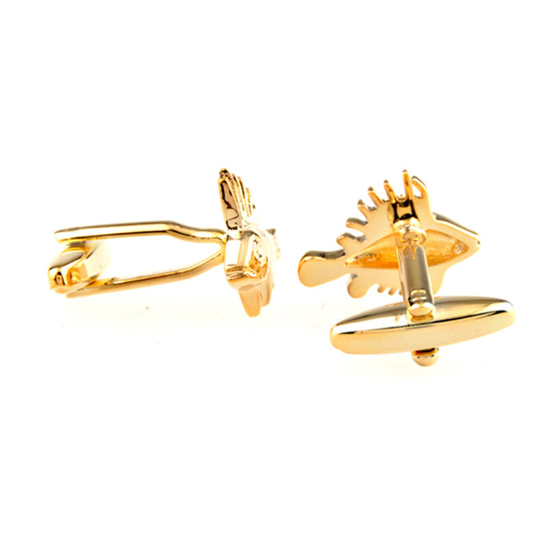 Animals Plants Plain Colour Metal Cufflinks