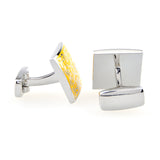 Enamel Dropping Glue Cufflinks