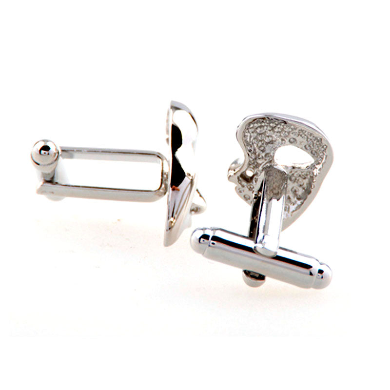 Interesting Skull Plain Colour Metal Cufflinks