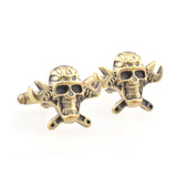 Interesting Skull Plain Colour Metal Cufflinks