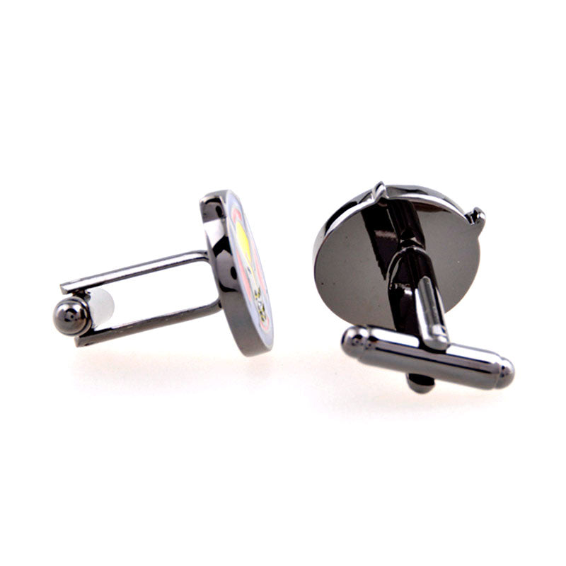 Movies Gambling Enamel Dropping Glue Cufflinks