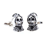 Interesting Skull Enamel Dropping Glue Cufflinks