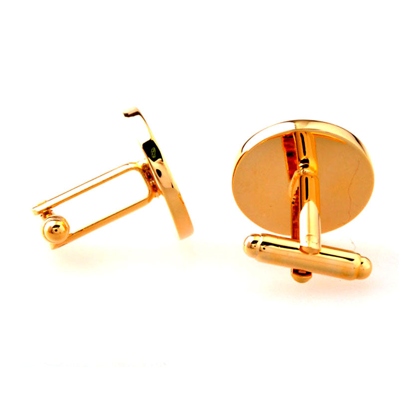 Interesting Skull Enamel Dropping Glue Cufflinks