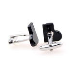 National Flag Music Grease Baking Paint Cufflinks