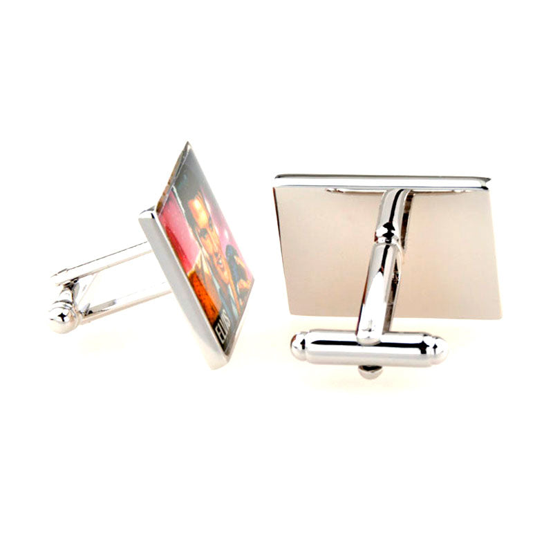 Movies Gambling Enamel Dropping Glue Cufflinks