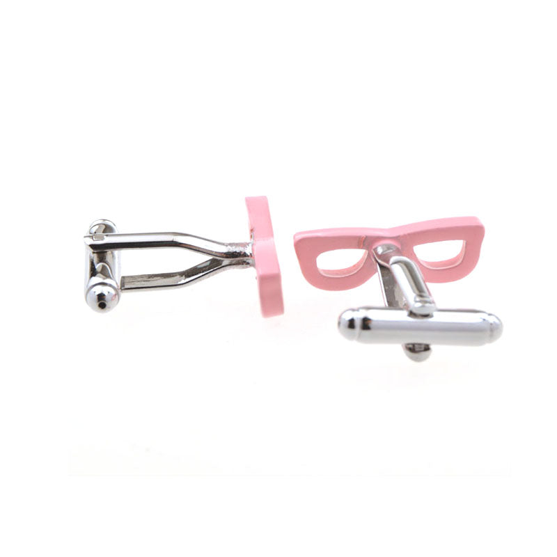 Cartoon Anime Grease Baking Paint Cufflinks