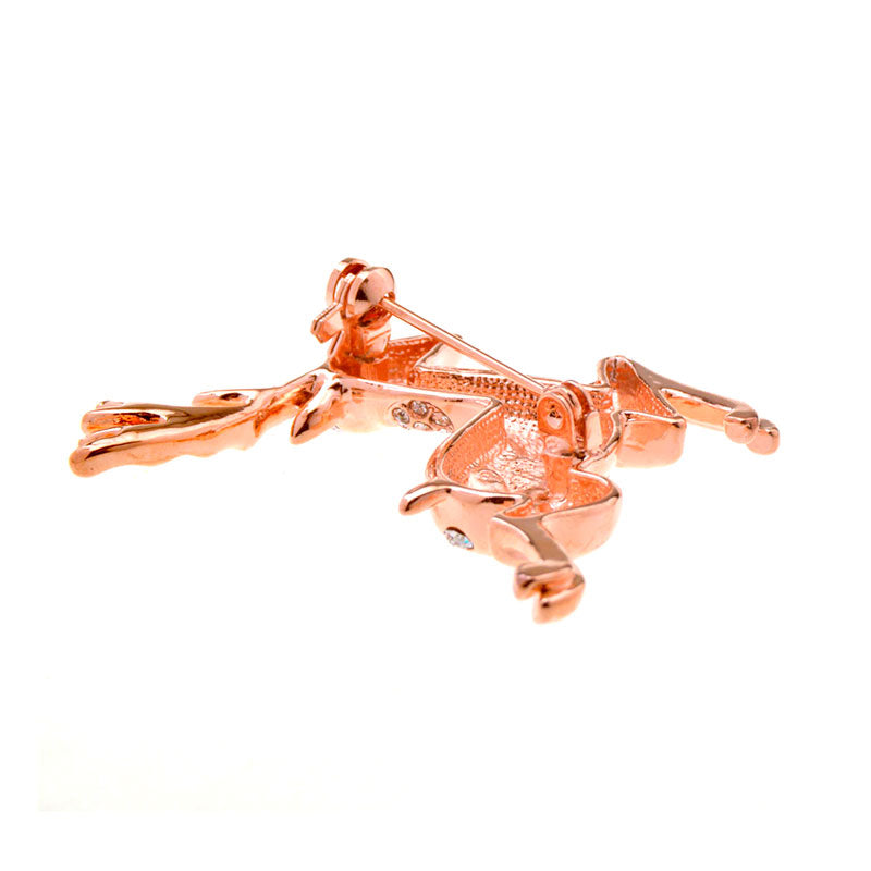 Animals Plants Crystal Zircon Brooch