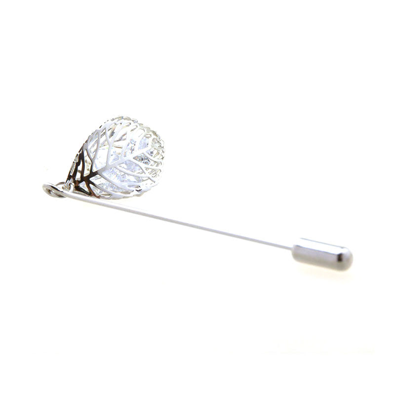 Crystal Zircon Brooch