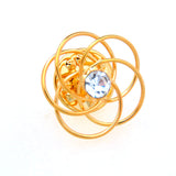 Crystal Zircon Brooch