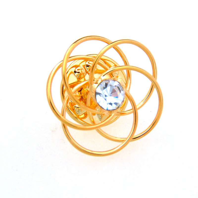 Crystal Zircon Brooch